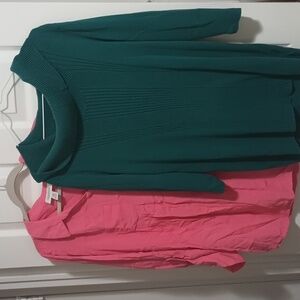 MATERNITY BUNDLE 2 XL TOPS 100% COTTON GENTLY USED